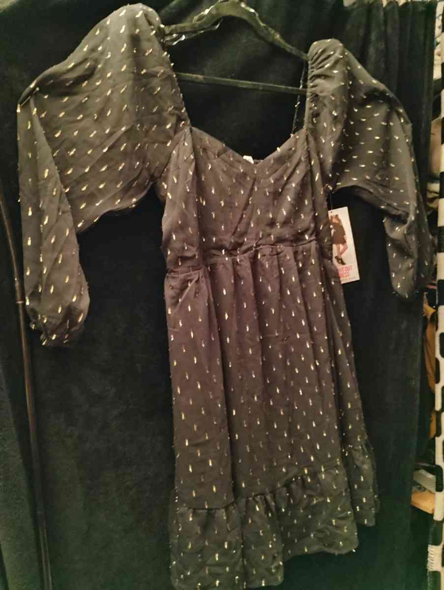Night out dress Black n gold size XL Brand New - New Port Richey, Florida
