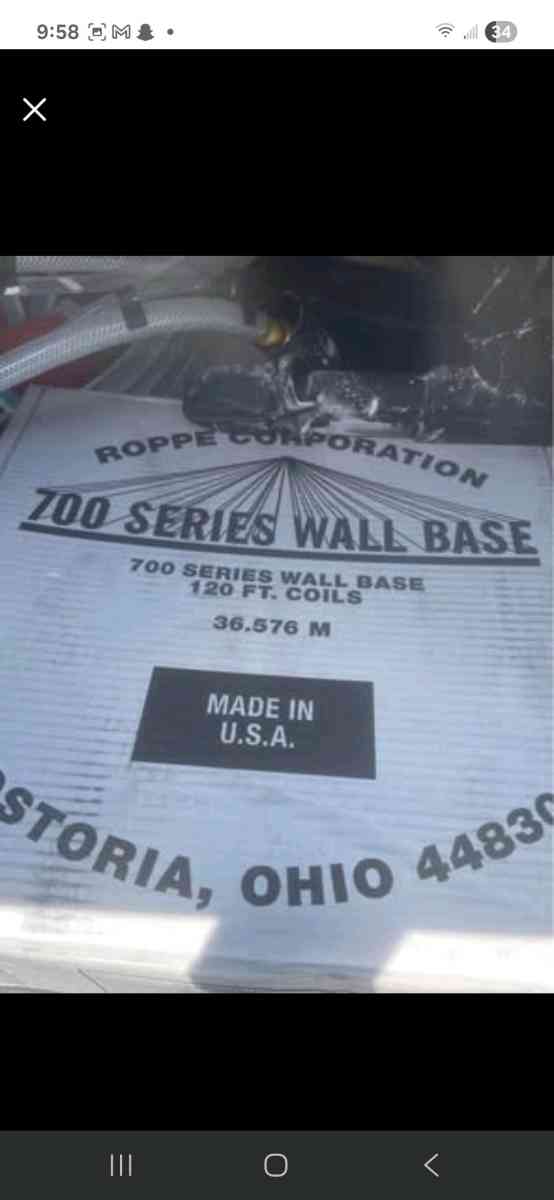 rubber baseboard and adhesive glue - Gaston, South Carolina - FleaMarketBay