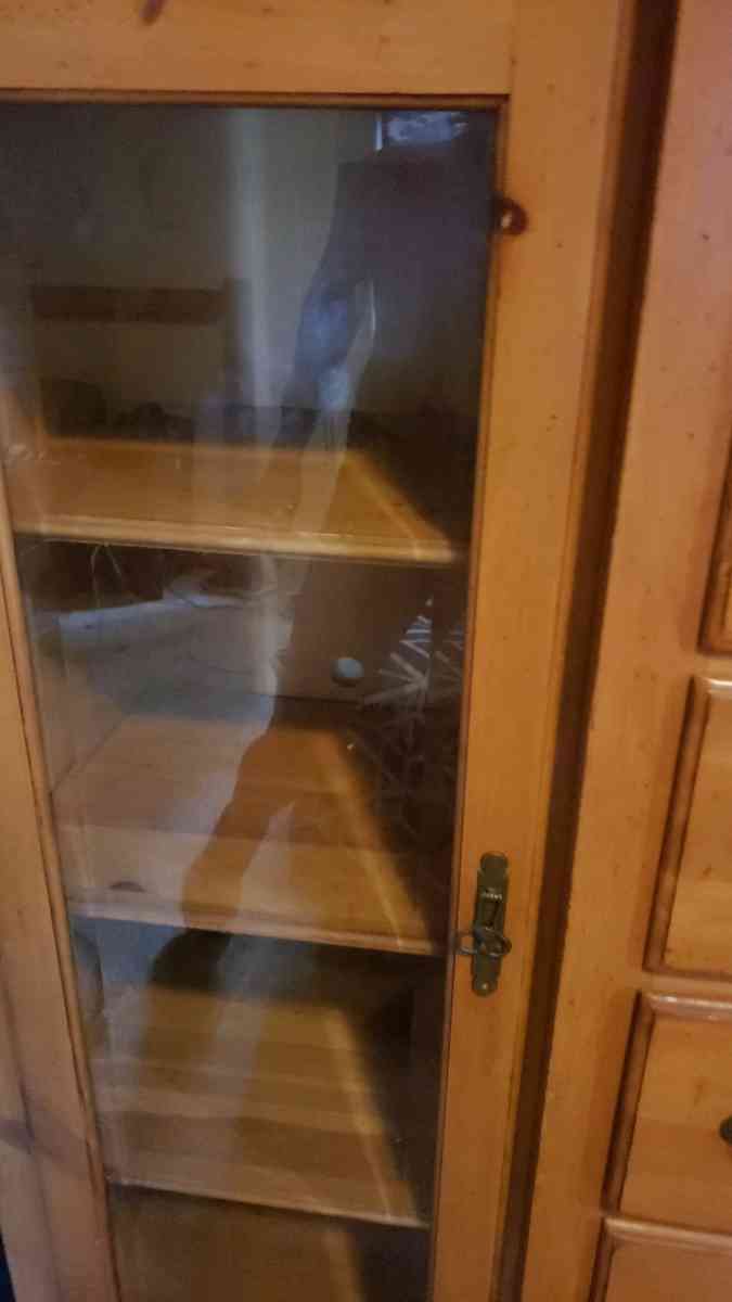 Ducks Unlimited Dresser real wood with glass storage on - Laurens, South Carolina - FleaMarketBay