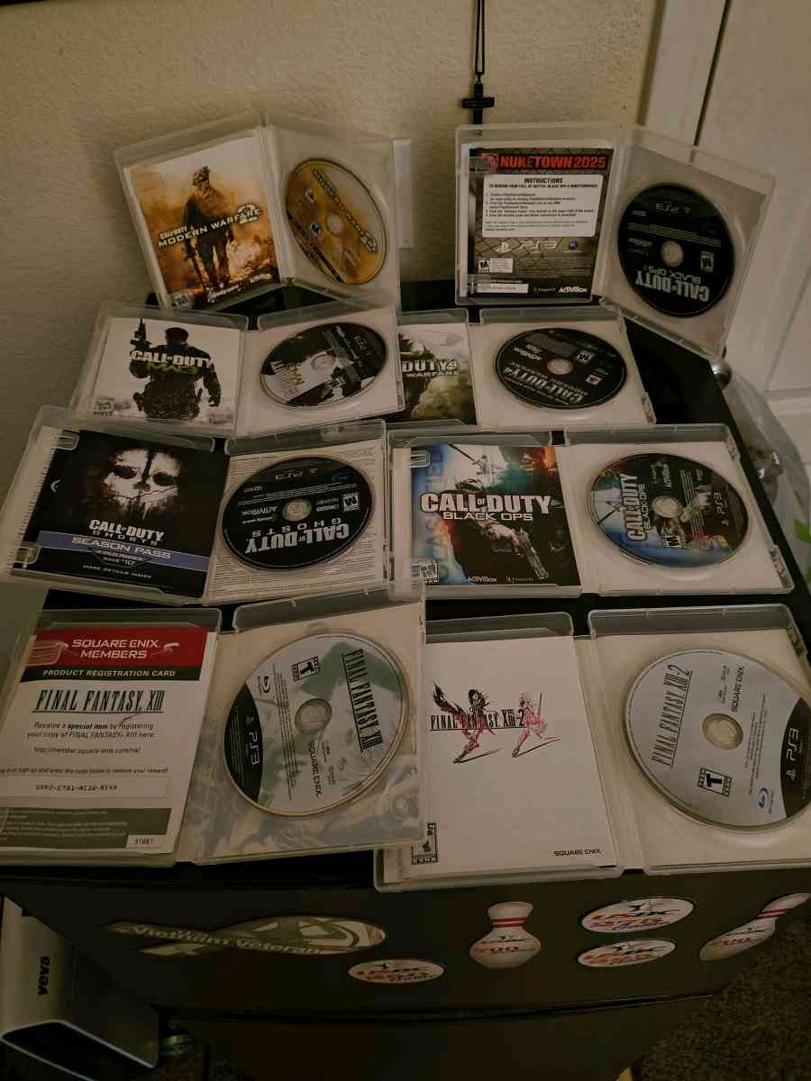 PS3 Call of Duty  Final Fantasy Bundle  Epic Deal - Lincoln, California - FleaMarketBay
