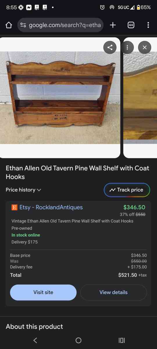 EITHEN ALLEN WALL SHELF - Peoria, Arizona - FleaMarketBay