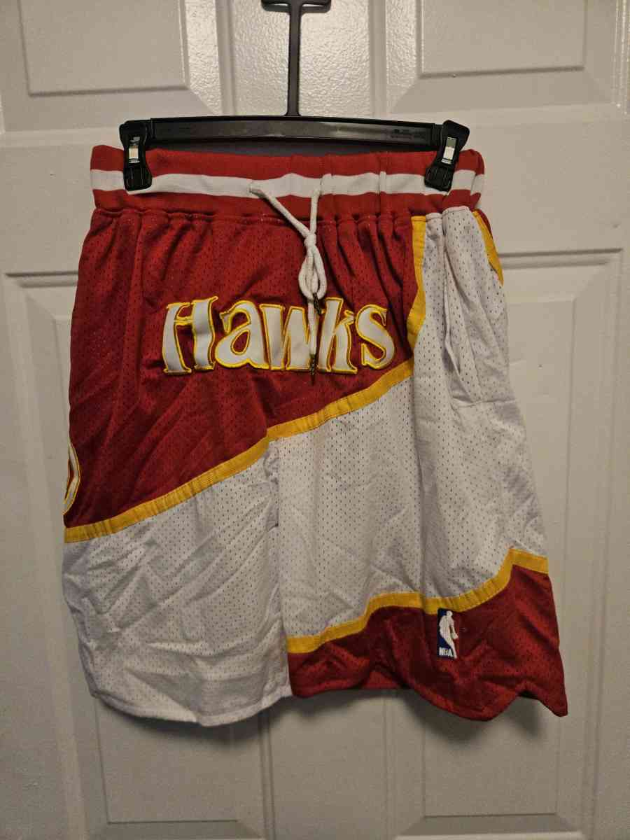 Atlanta Hawks Just Don 198687 NBA Shorts - Tulsa, Oklahoma
