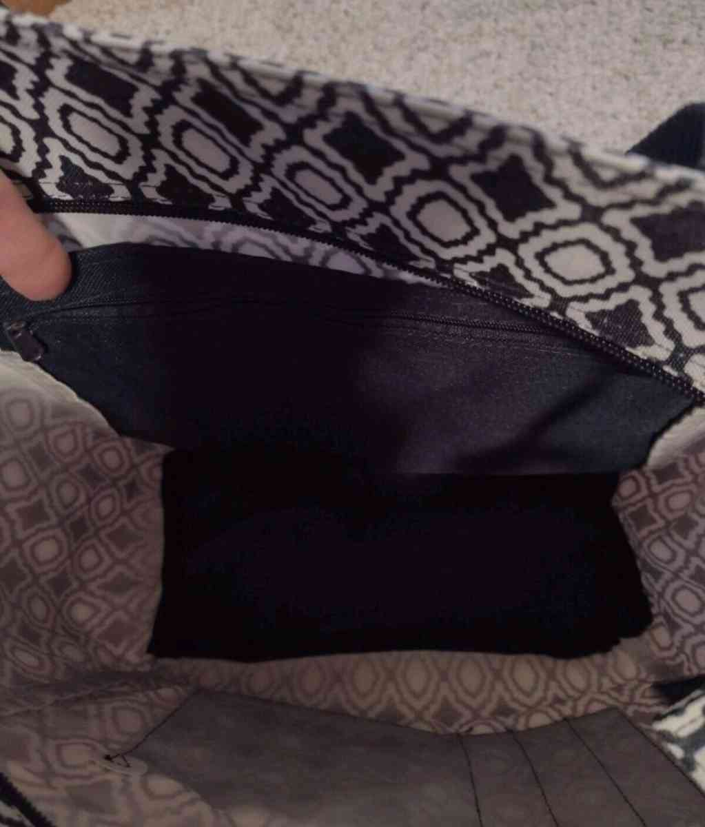 Medium Tote Bag Medallion Design Zip Shoulder Bag Double Han - Columbus, Ohio - FleaMarketBay