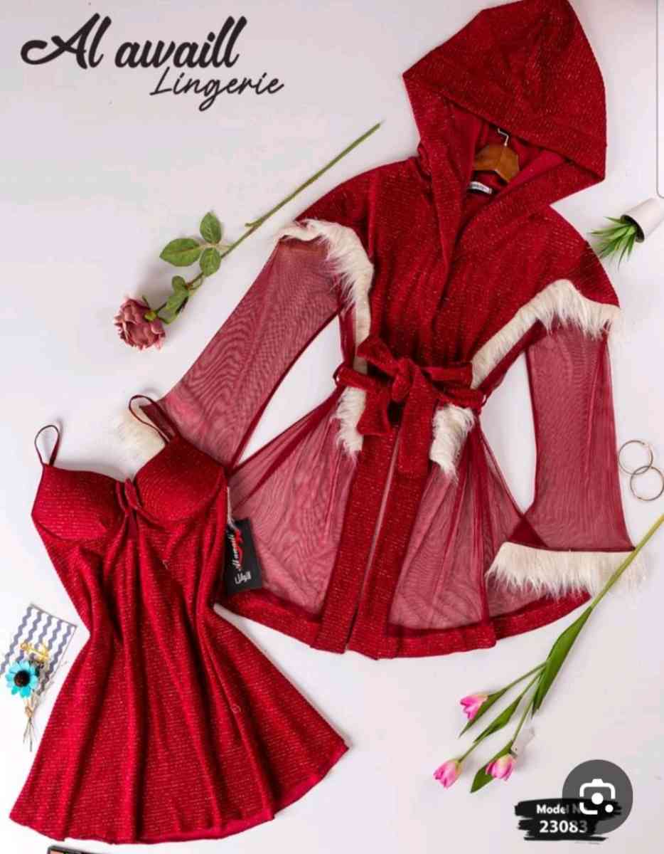 Womens Sexy Christmas Robe Lingerie Santa Costume Babydoll C - Columbus, Ohio - FleaMarketBay