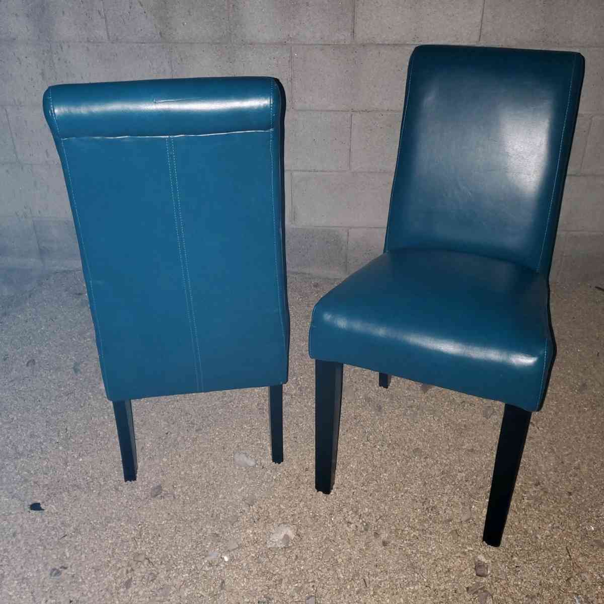 Faux Leather High Back Dining Chairs - Phoenix, Arizona - FleaMarketBay
