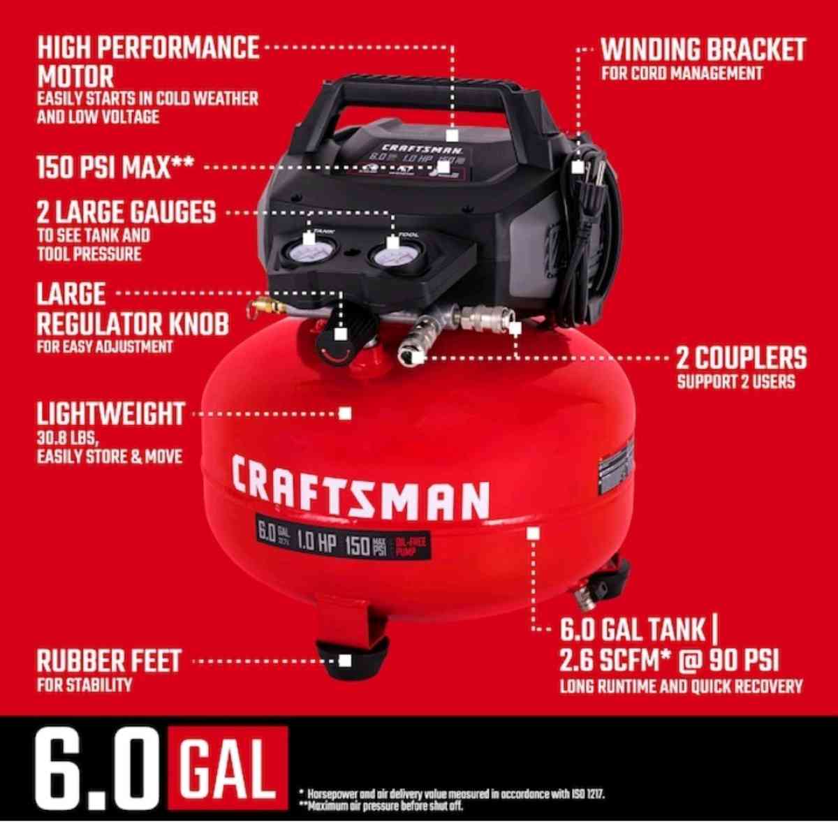 craftsman air compressor 150psi - Fort Worth, Texas