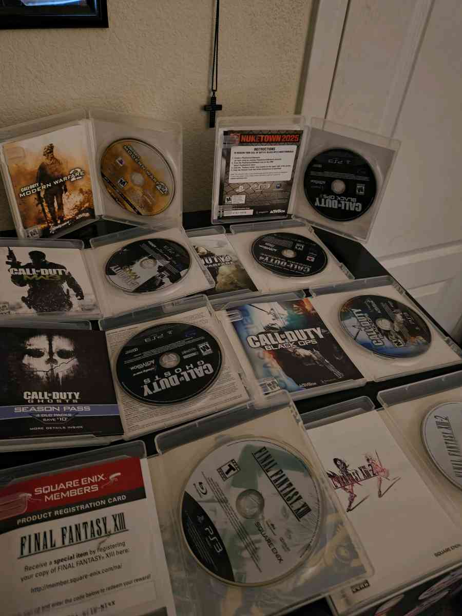 PS3 Call of Duty  Final Fantasy Bundle  Epic Deal - Lincoln, California - FleaMarketBay