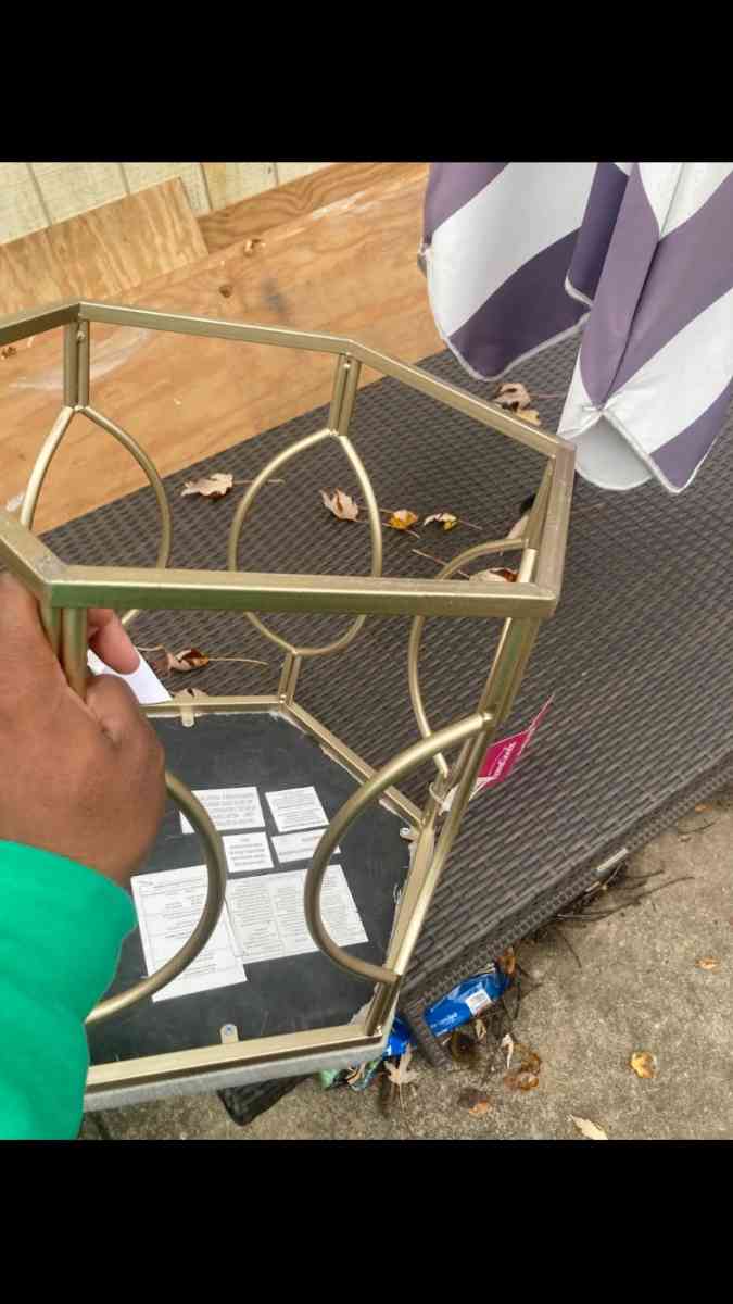 HomeGoods Hexagonal Stool - Abington, Pennsylvania - FleaMarketBay