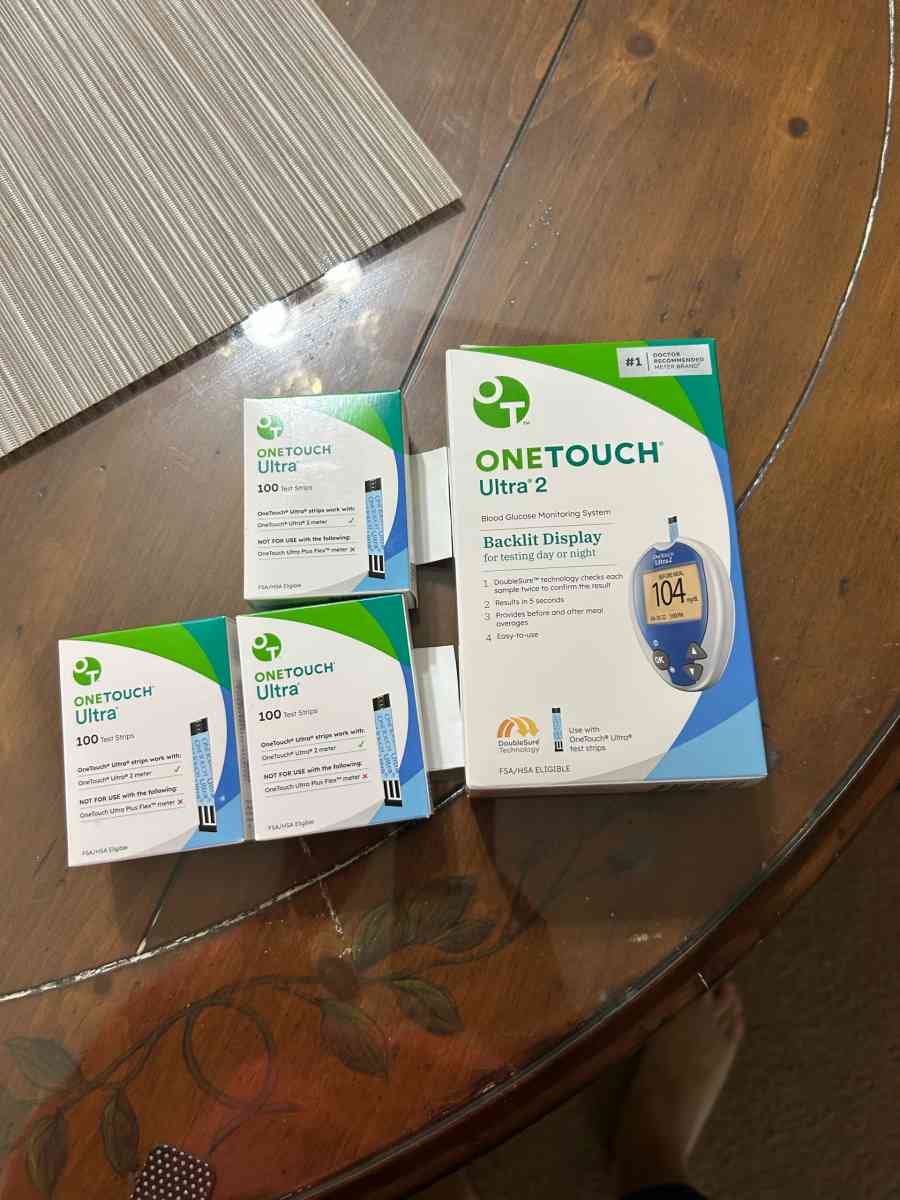 one touch meter and strips brand new - Racine, Wisconsin