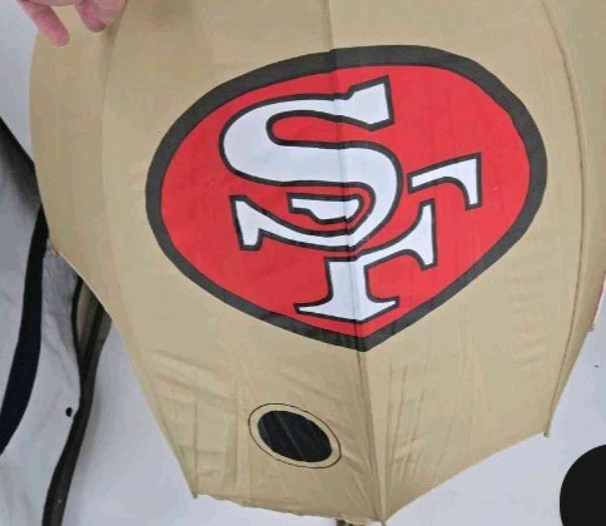 RARE  Vintage Sportsbrella 49ers Helmet Shaped Umbrella - Twain Harte, California - FleaMarketBay