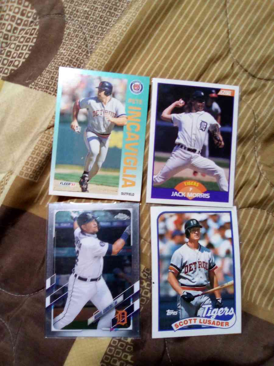baseball cards Detroit tigers - Spring Valley, California