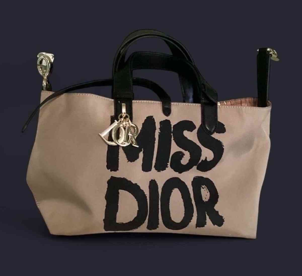 MISS DIOR Medium Canvas CD Toujours Style Totebag Used ONCE - Hollister, Missouri - FleaMarketBay