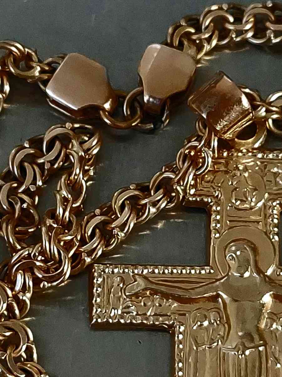 Byzantium rare unique handcrafted work 14K Yellow  Pure Gold - Brooklyn, New York - FleaMarketBay