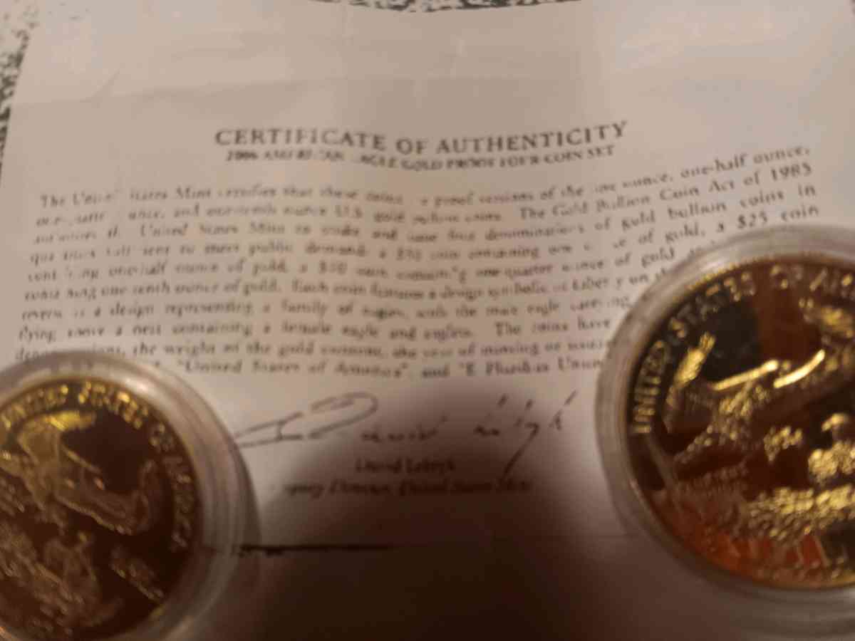 gold eagles 3 1 quarter oz 2 1 oz - Alicia, Arkansas - FleaMarketBay