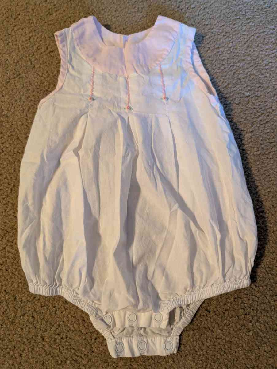 White and Pink Romper - Savannah, Georgia