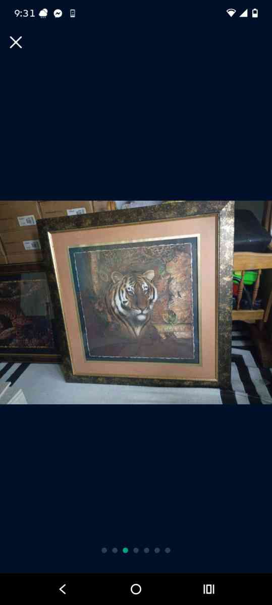 Tiger and leopard painting - Dickinson, Texas - FleaMarketBay
