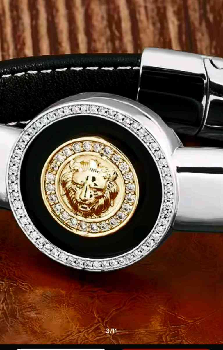 NEW 19CM FASHION LION PATTERN BRACELET MW  ZIRCONIA STONS ST - Brooklyn, New York