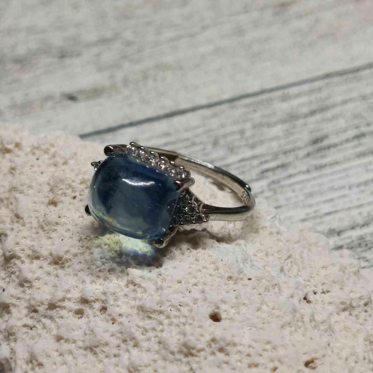 Aquamarine  Sterling Silver 925 Ring jewelry - Fullerton, California - FleaMarketBay