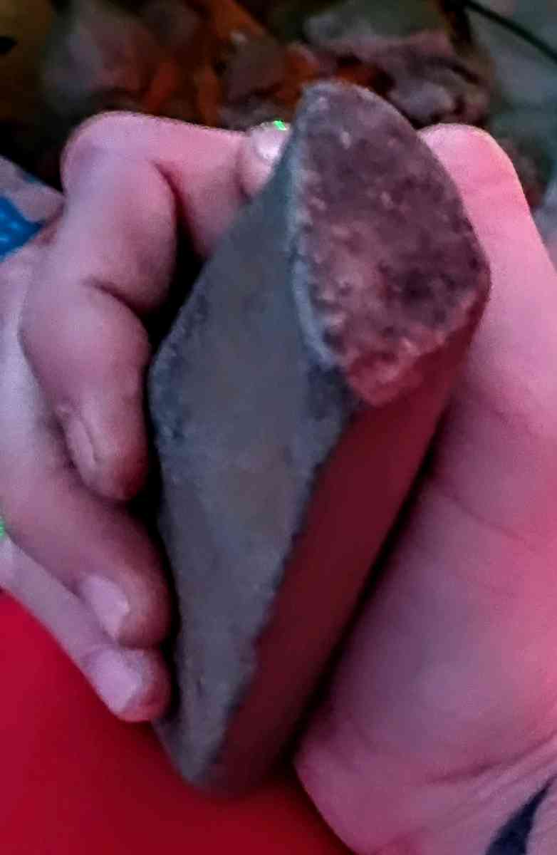 native American hammer stone tool artifact - North Branch, Michigan - FleaMarketBay