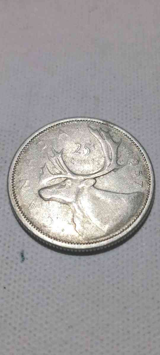 SILVER CANADIAN QUARTERS - Brixey, Missouri - FleaMarketBay