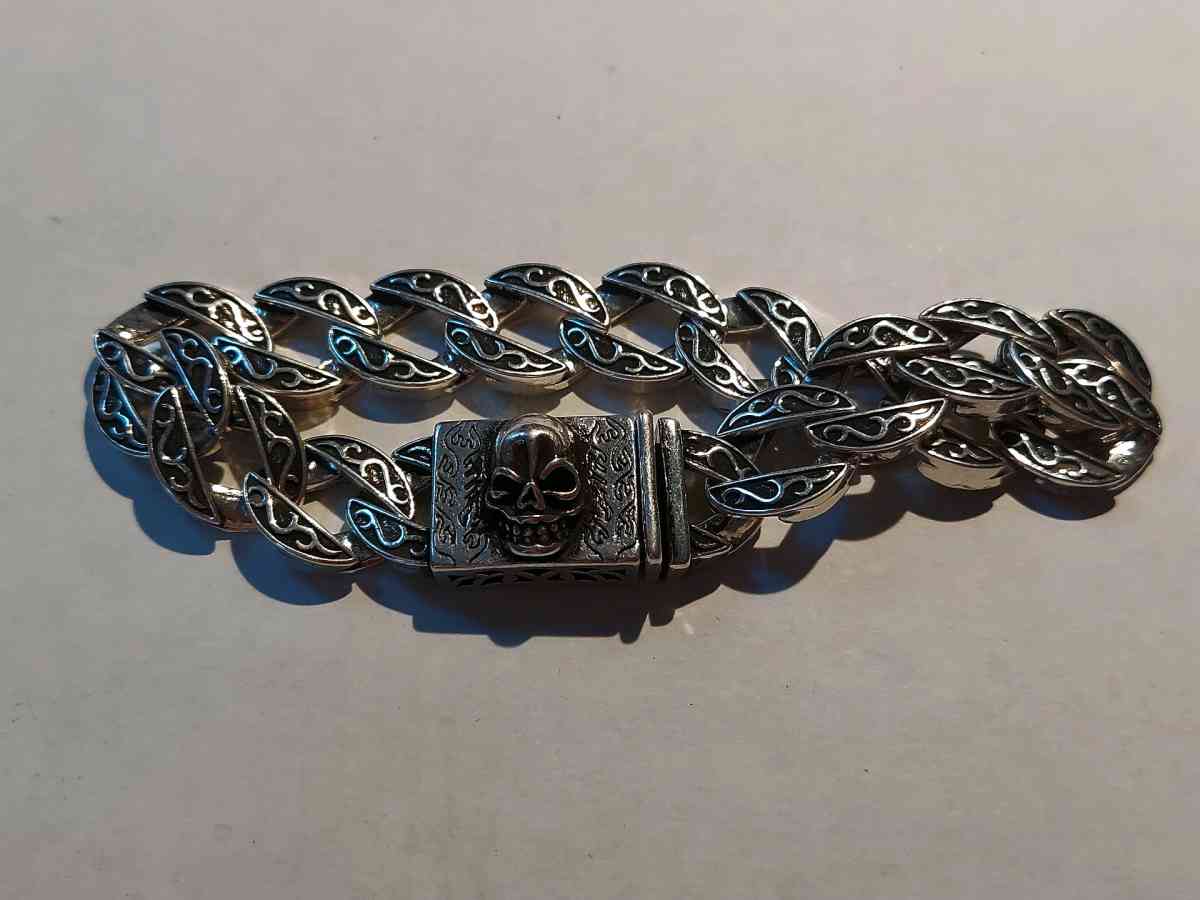 NEW ART HANDMADE SILVER PLATED BRACELET  22 CM542 GR - Brooklyn, New York - FleaMarketBay