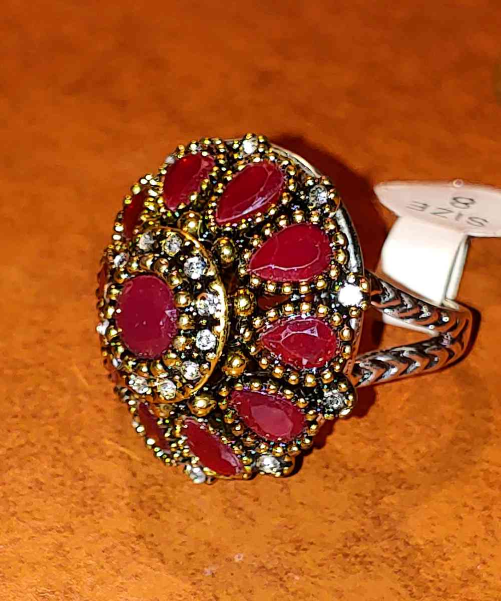 NEW Ruby Misianit Handmade Silver coin Size 8 - Brooklyn, New York - FleaMarketBay