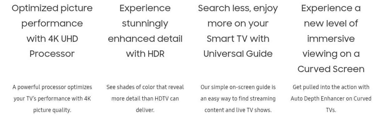 55 in curved TV samsung with surround sound - Barney, Georgia - FleaMarketBay