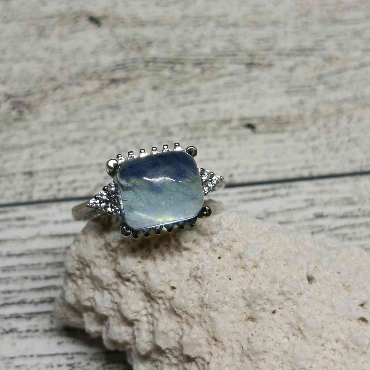 Aquamarine  Sterling Silver 925 Ring jewelry - Fullerton, California - FleaMarketBay