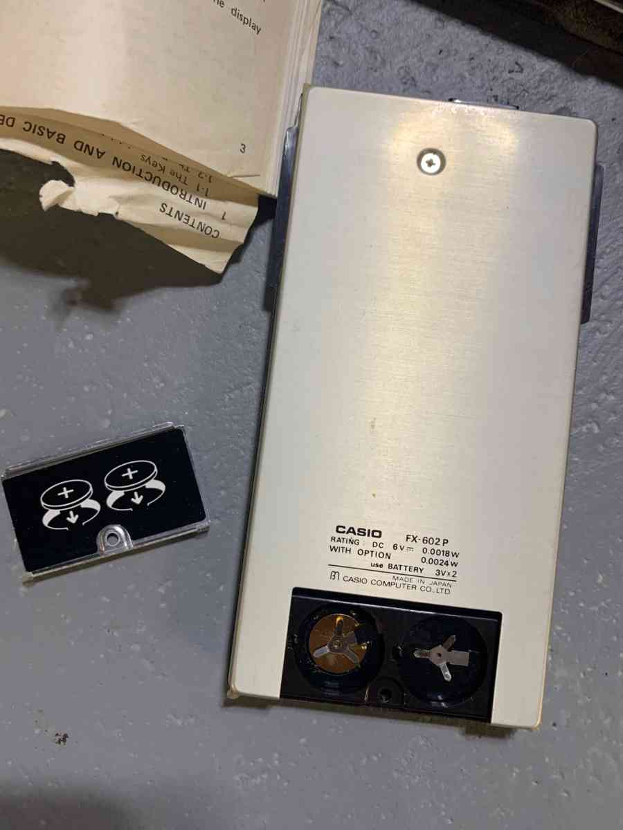 VTG Casio Programmable Scientific Calculator FX602P  used  n - Piscataway, New Jersey - FleaMarketBay