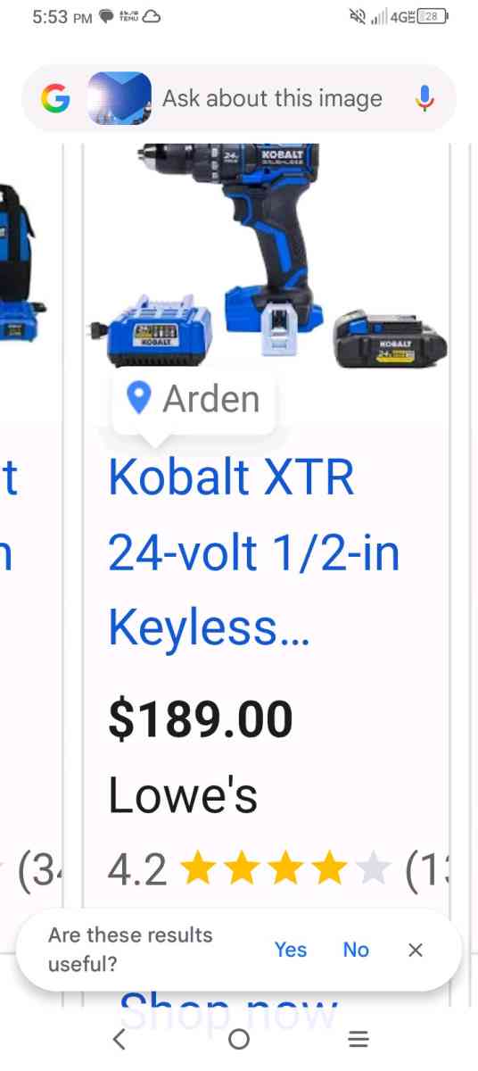 kolbolt drill with charger and batterys - Asheville, North Carolina - FleaMarketBay