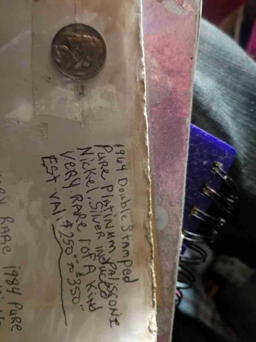 a 1964 rare platinum palasconei 1 of kind Jefferson nickel - Dayton, Ohio