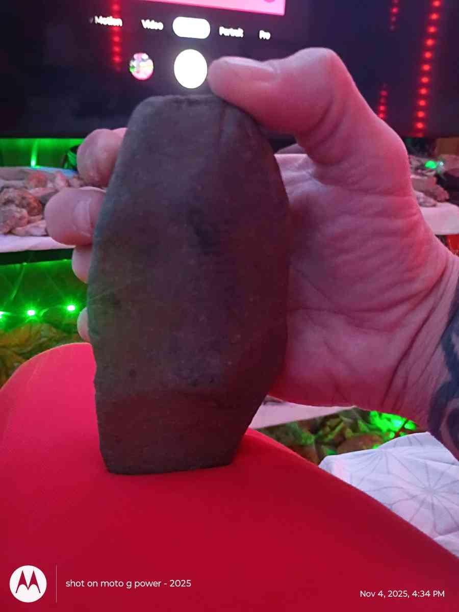 native American hammer stone tool artifact - North Branch, Michigan - FleaMarketBay