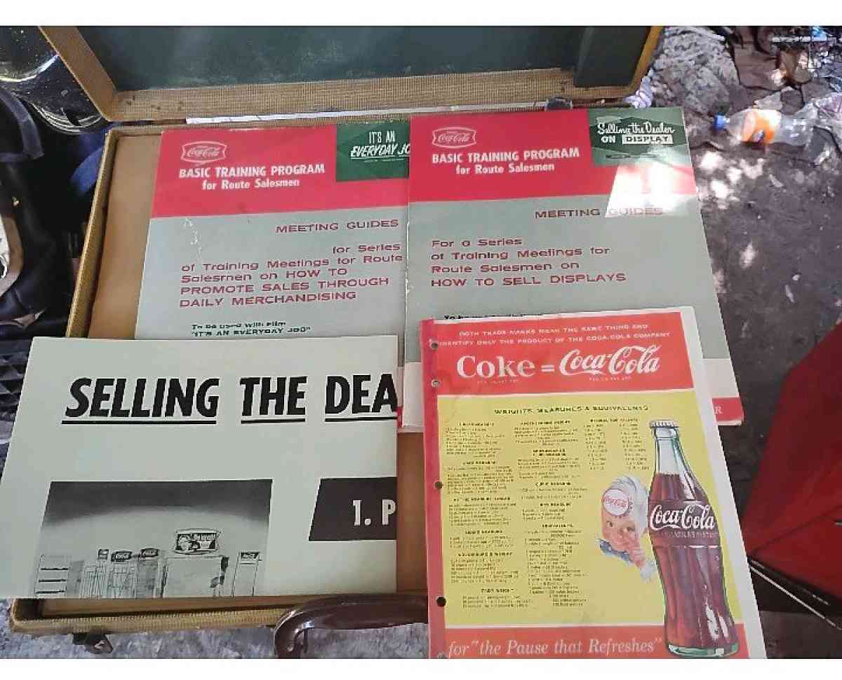 Vintage CocaCola Route Salesmen Basic Training Program Case - New Caney, Texas - FleaMarketBay