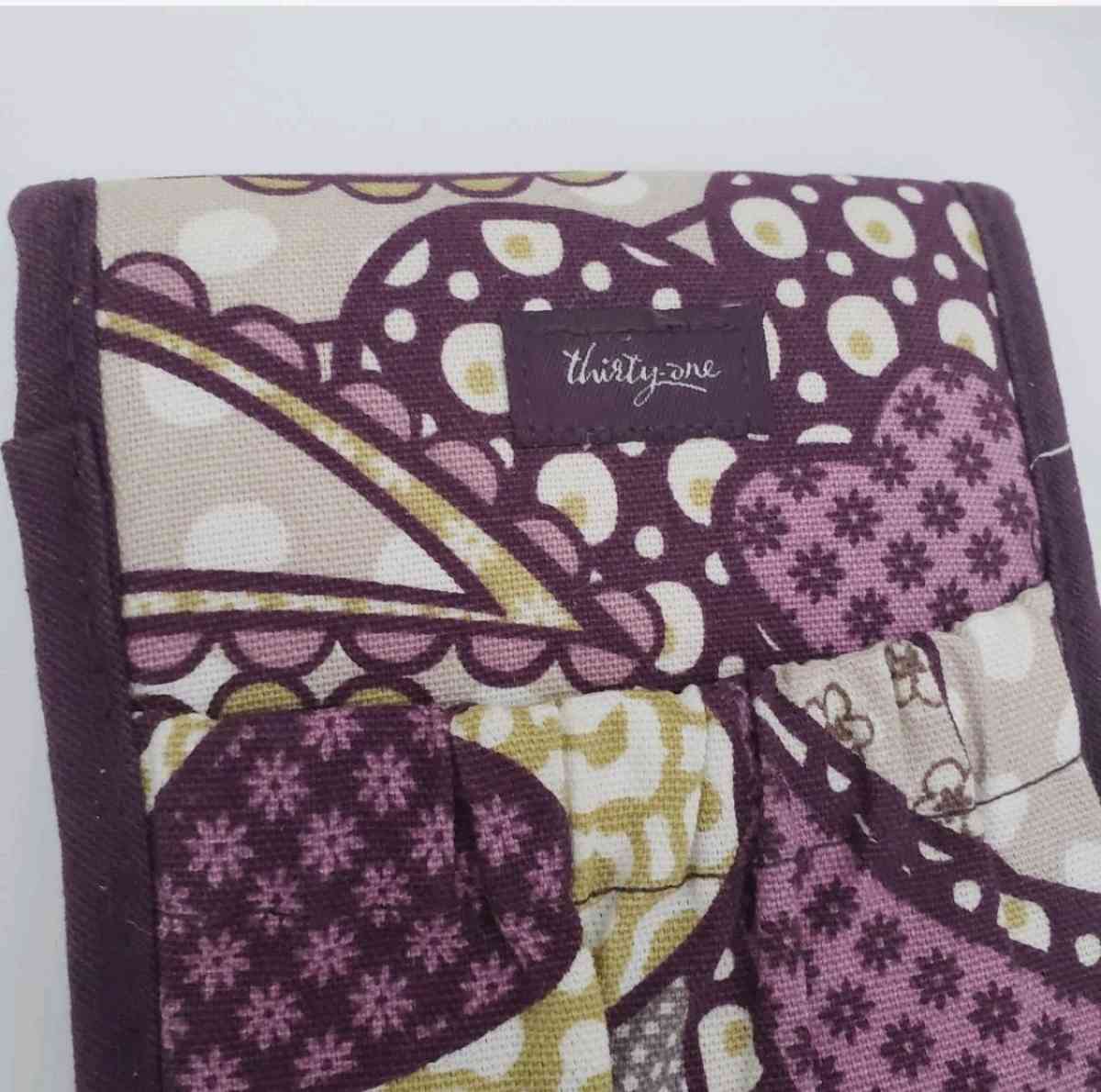 ThirtyOne Plum Awesome Blossom Travel Flat Iron Case Bag Pur - Columbus, Ohio - FleaMarketBay