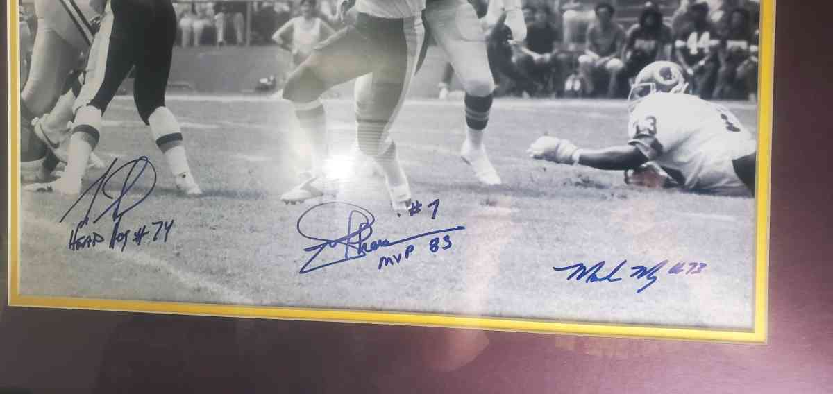 Autograph Picture of the Washington  redskins - Wilsonville, Oregon - FleaMarketBay