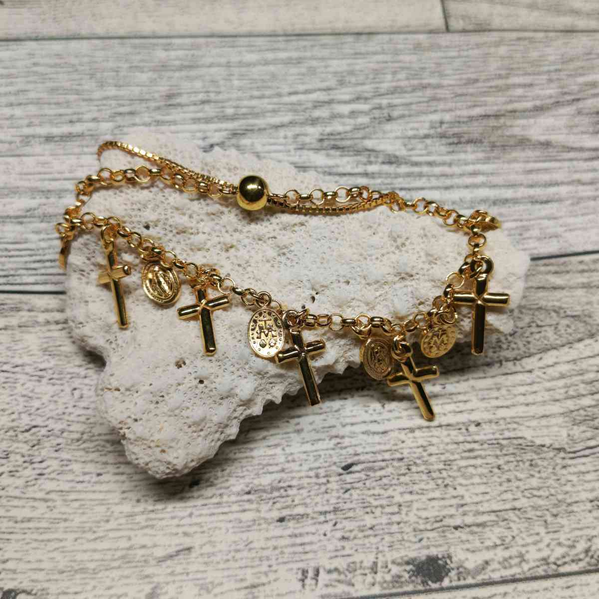 Jewelry Bracelet 18k Gold over Sterling Silver 925 - Fullerton, California - FleaMarketBay