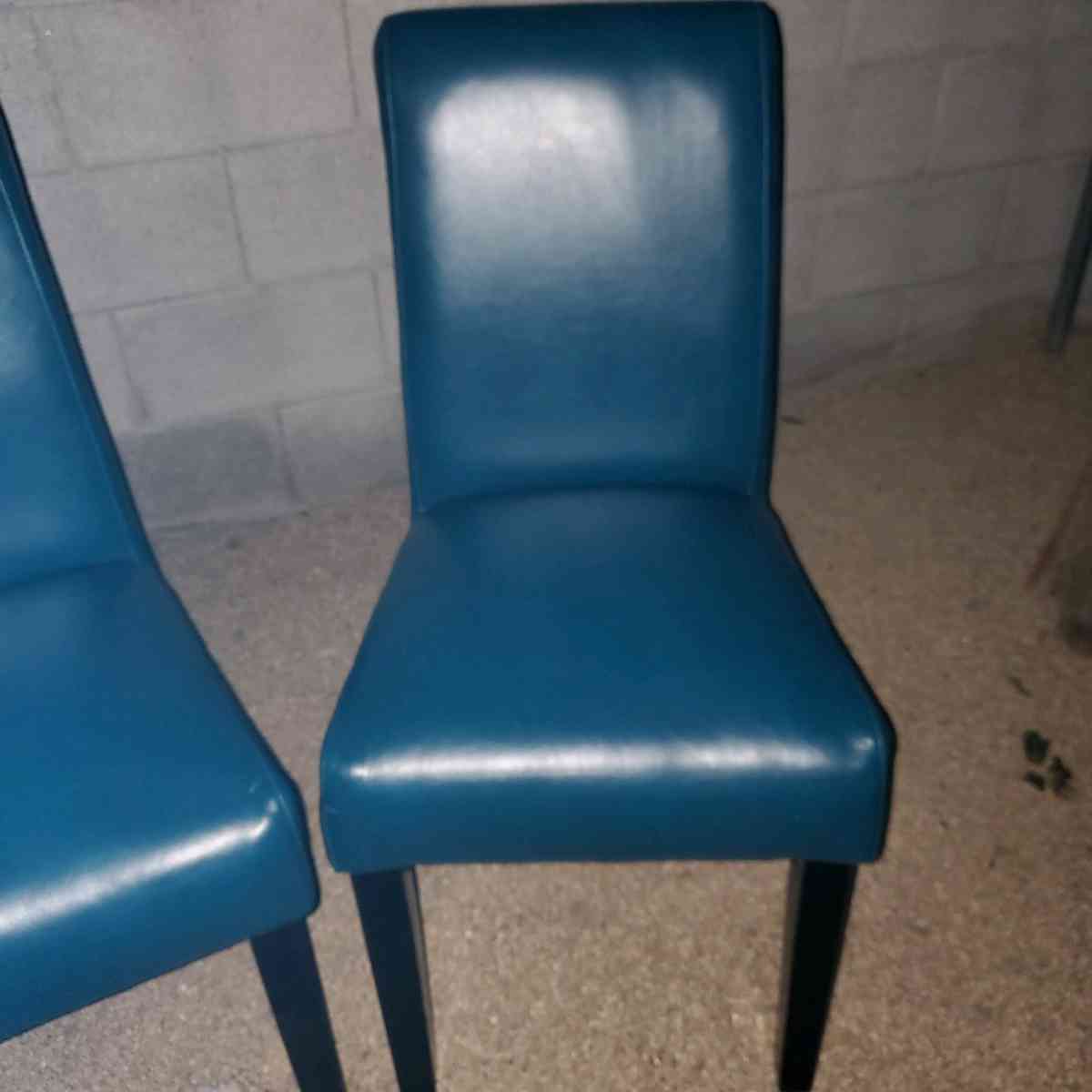 Faux Leather High Back Dining Chairs - Phoenix, Arizona - FleaMarketBay