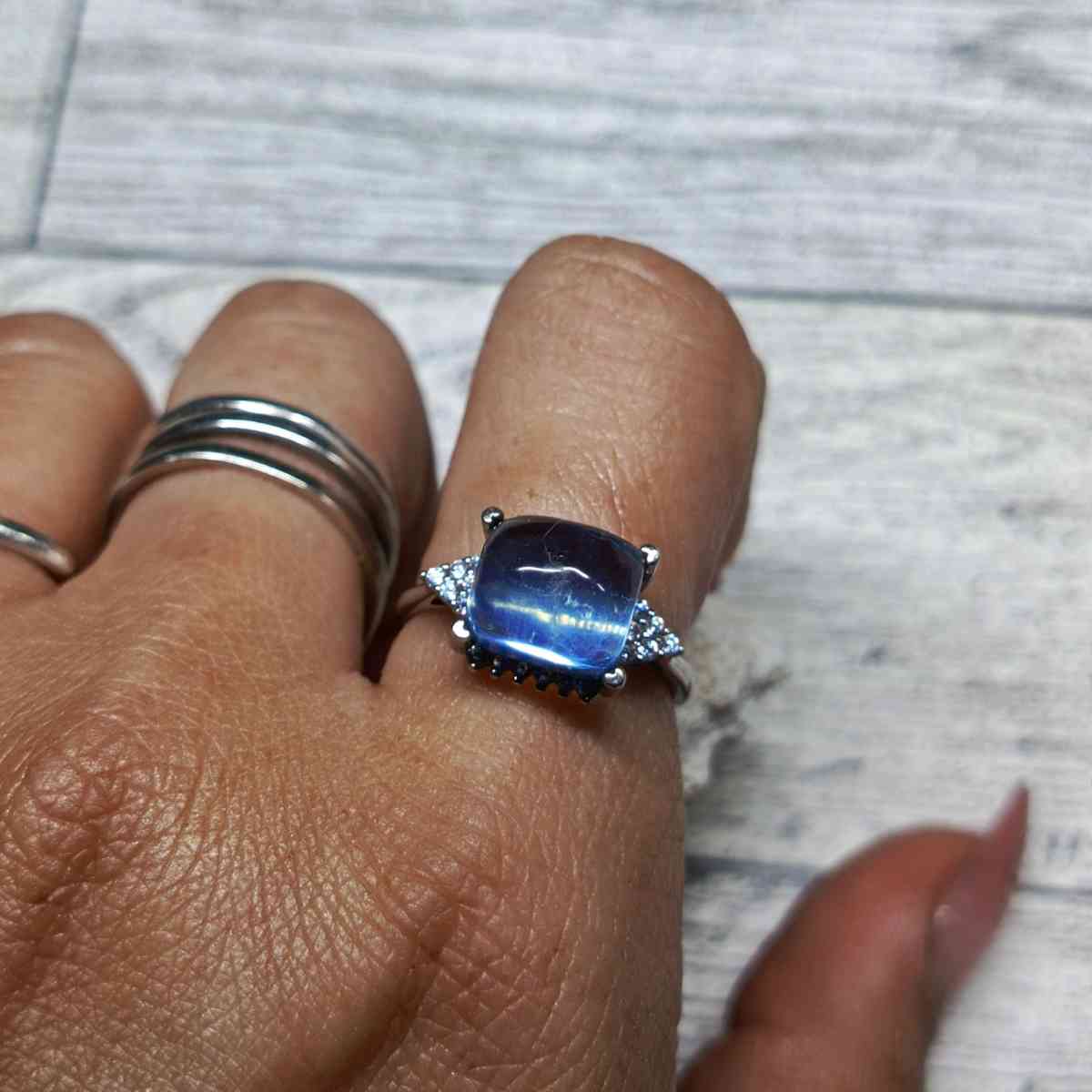 Aquamarine  Sterling Silver 925 Ring jewelry - Fullerton, California - FleaMarketBay