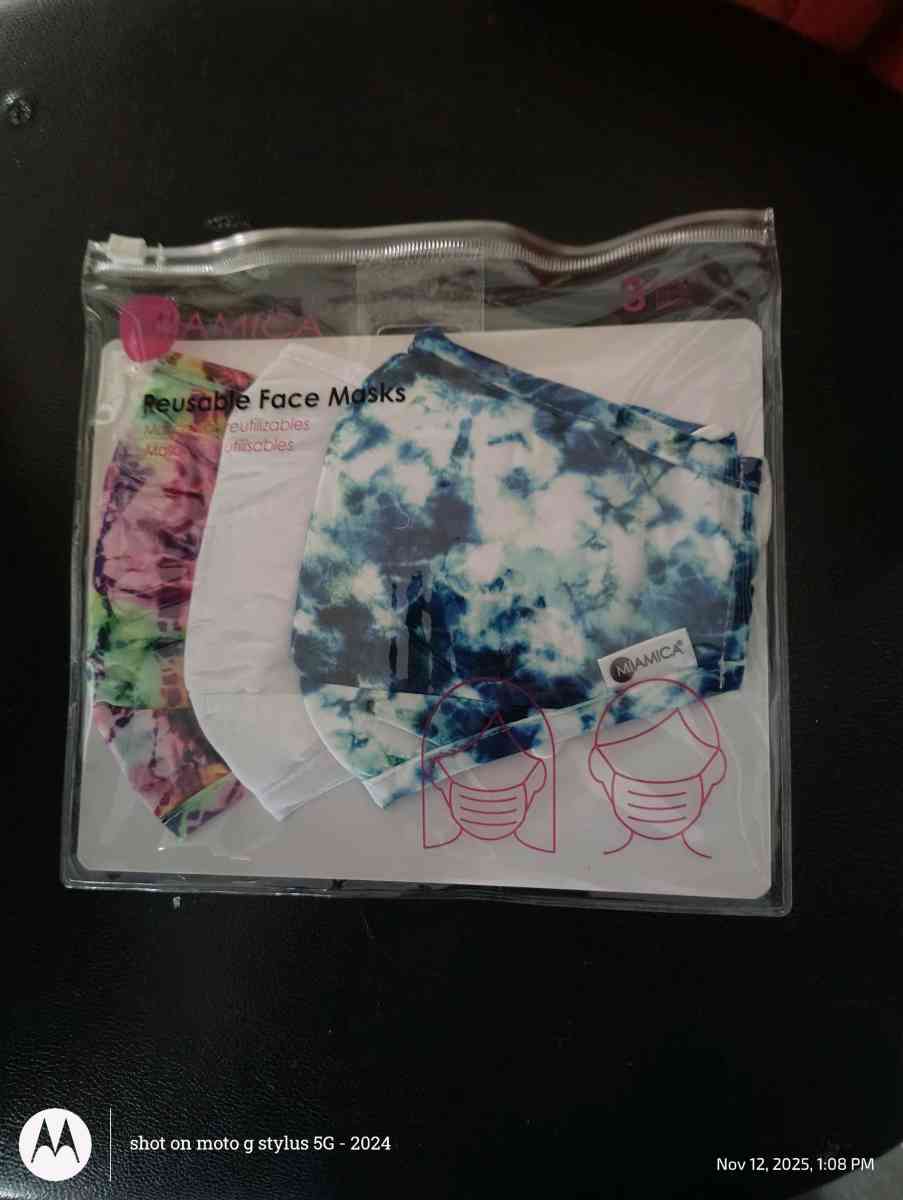 MIAMICA 3 pack face masks - Highland Park, Michigan