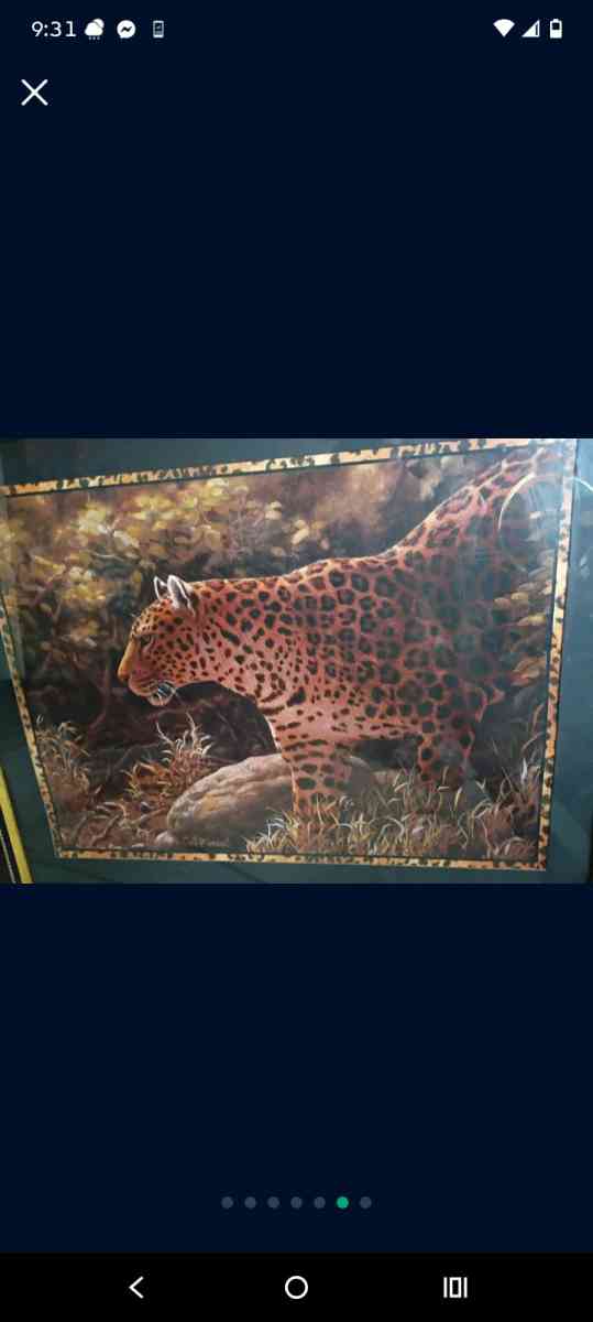 Tiger and leopard painting - Dickinson, Texas - FleaMarketBay