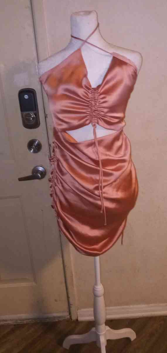 pink silky dress - Carmel Valley, California