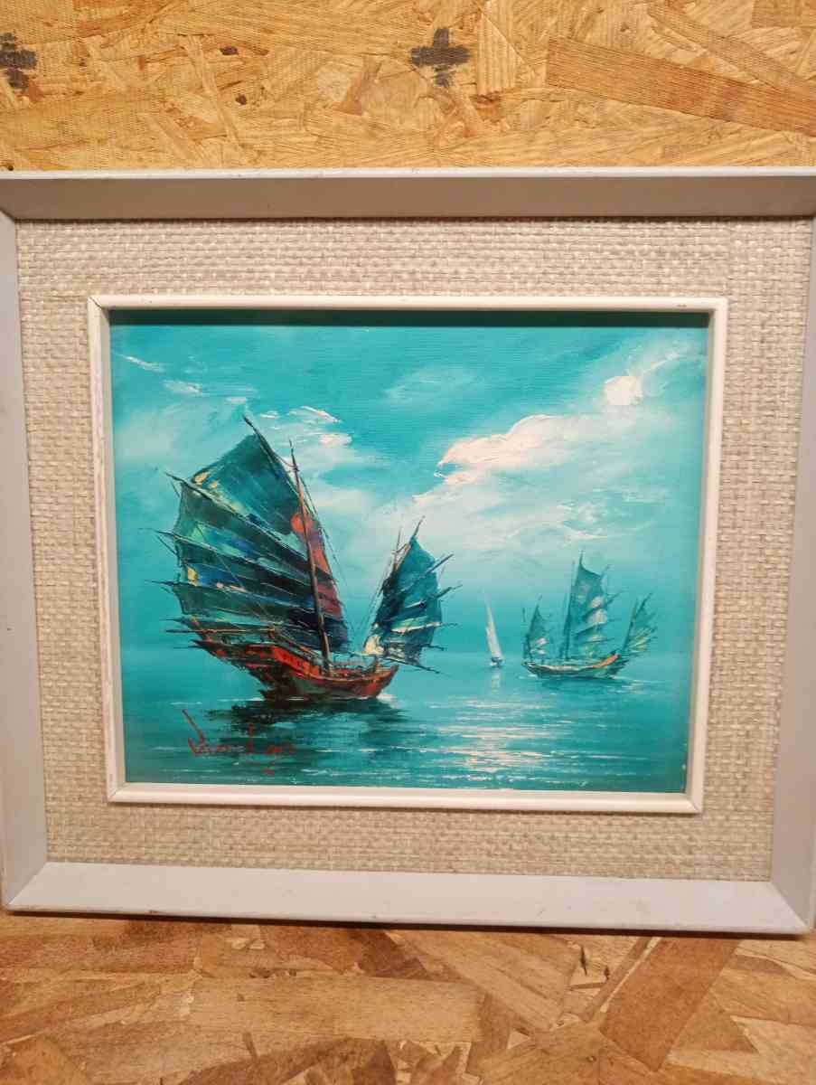 original signed canvas oil painting - Canon City, Colorado