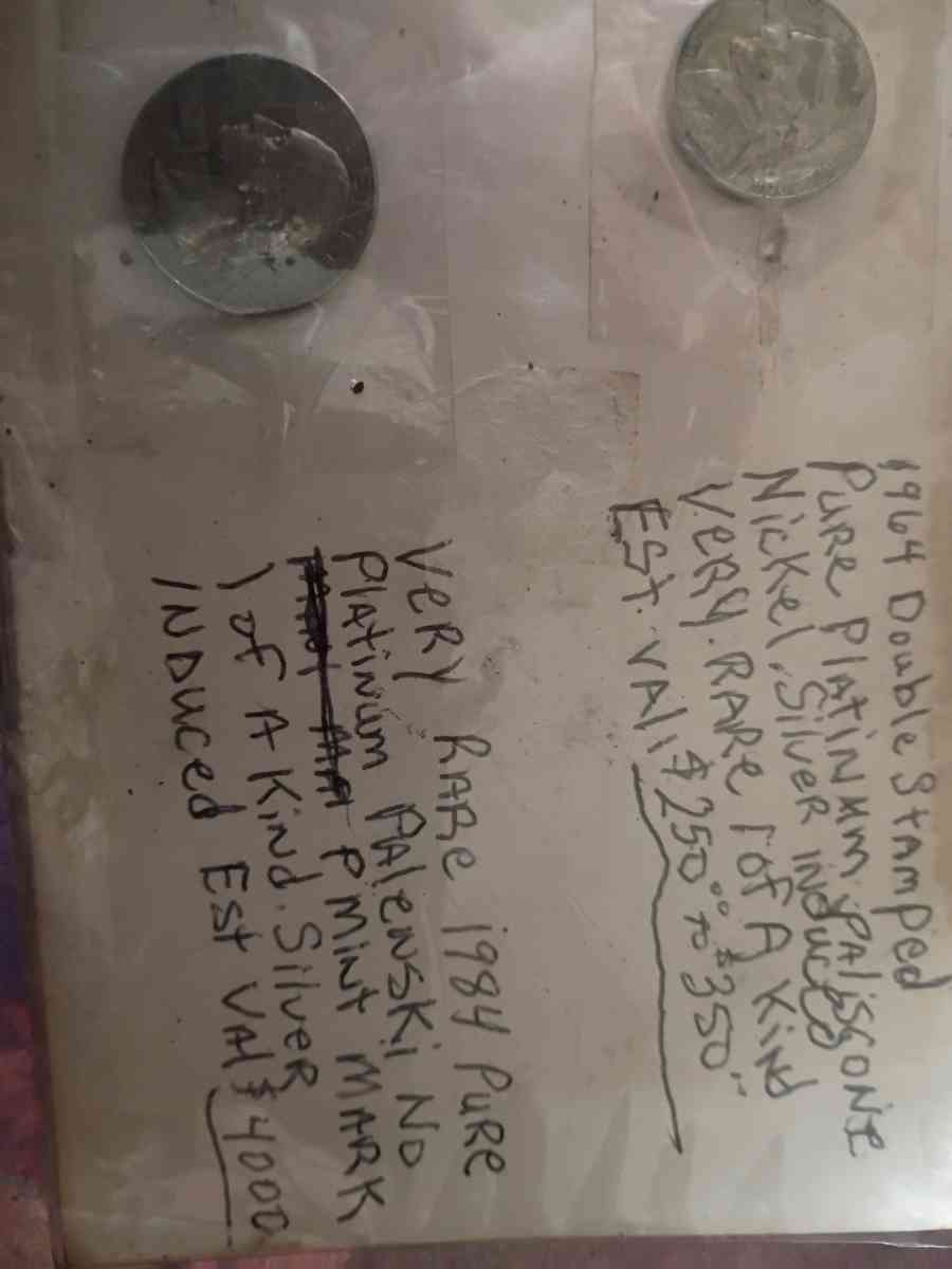 a 1984 Rare 1 of kind platinum paliscone quarter - Dayton, Ohio