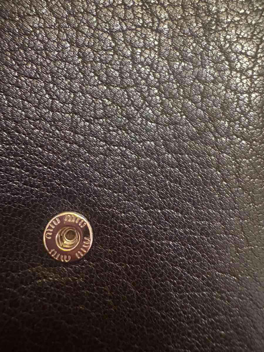 Miu Miu black leather studded wallet - Ridgewood, New York - FleaMarketBay