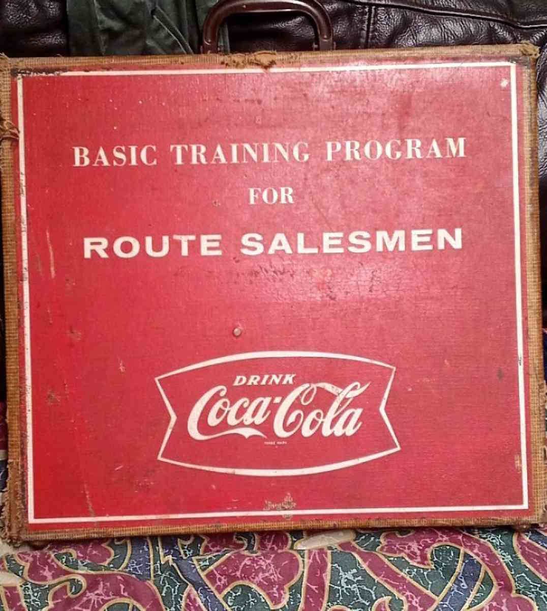 Vintage CocaCola Route Salesmen Basic Training Program Case
