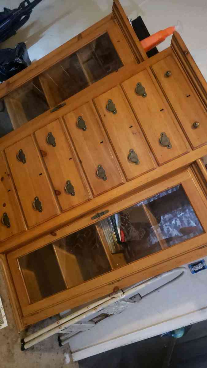 Ducks Unlimited Dresser real wood with glass storage on - Laurens, South Carolina