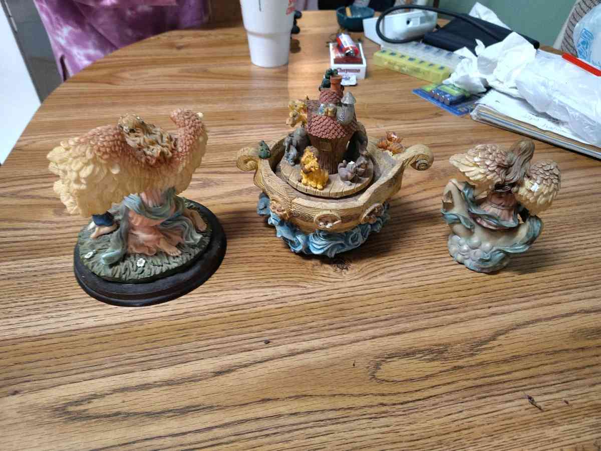 Ks collection 2angels and Noahs Ark music box - Saint Joseph, Missouri - FleaMarketBay