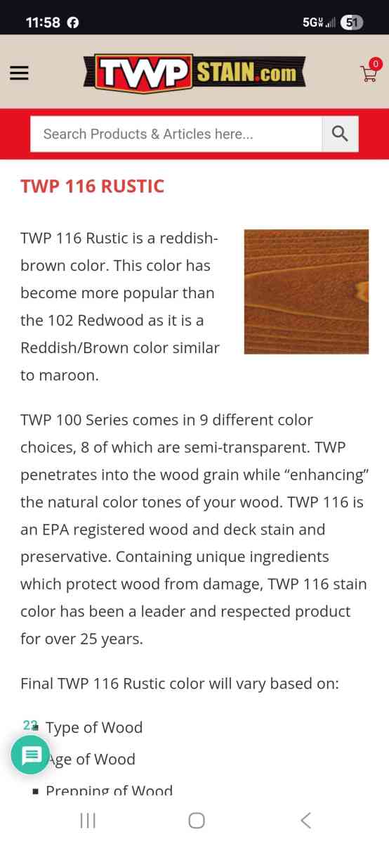 TWP 116 Rustic Wood Stain  7 Gallons Brand New  Unopened - Gaston, South Carolina - FleaMarketBay