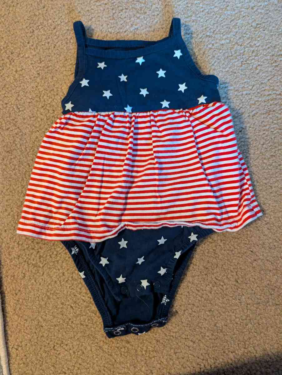 Baby 4th of July onesie dress - Savannah, Georgia - FleaMarketBay