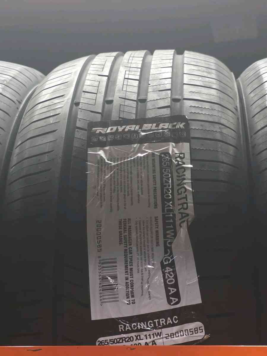 ROYAL BLACK 265 50zR20 Racing Trac - Los Angeles, California - FleaMarketBay